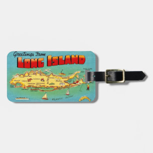Long Island Postkarten-Gepäckanhänger Gepäckanhänger