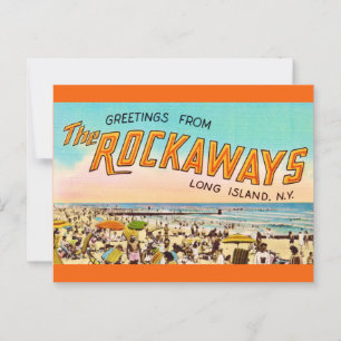Long Island Rockaways Grußkarte Postkarte