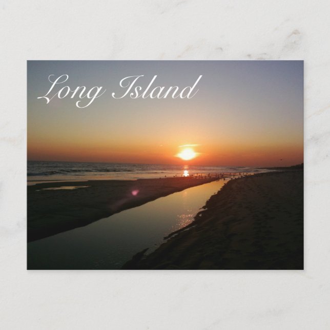 Long Island Seashore Postkarte (Vorderseite)