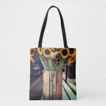 Long Island Sonnenblumen Tasche