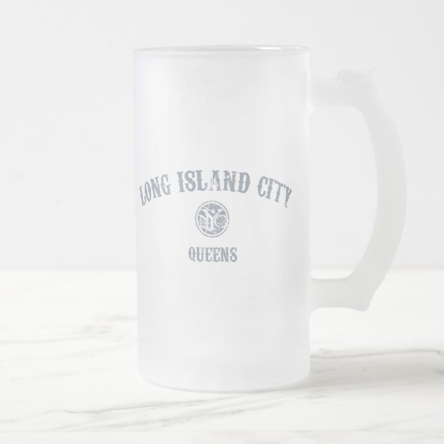 Long Island-Stadt Mattglas Bierglas (Rechts)