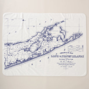 Long Island The Hamptons Karte Sherpadecke