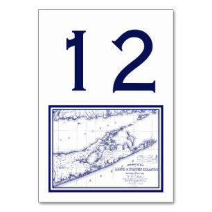 Long Island The Hamptons Map Tischnummer