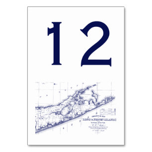Long Island The Hamptons Map Tischnummer
