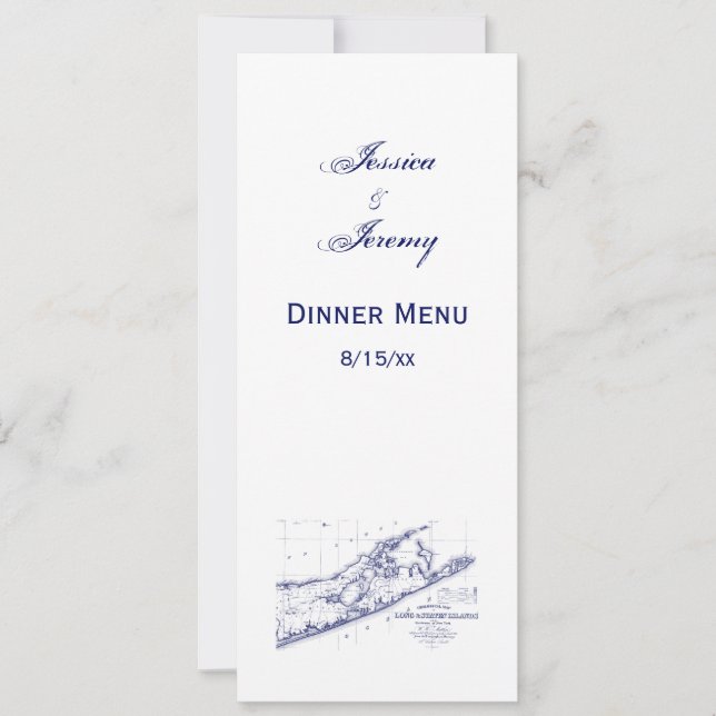 Long Island The Hamptons Map VC Einladung (Vorderseite)