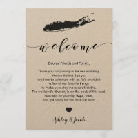 Long Island Wedding Welcome Letter & Itinerary