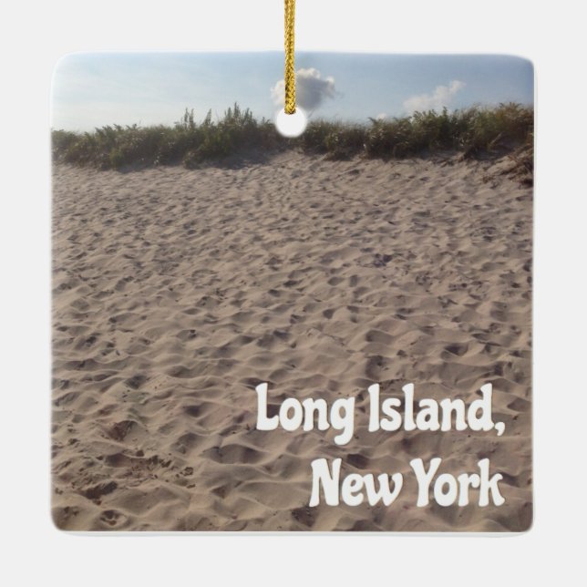 Long- IslandFoto-Verzierung Keramikornament (Rückseite)