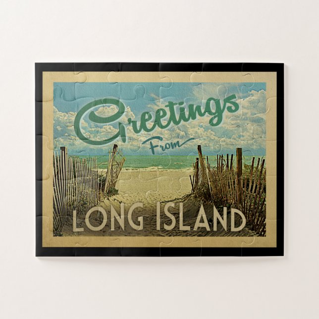 Long- Islandstrand-Vintage Reise (Horizontal)