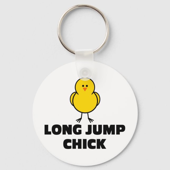 Long Jump Chick Schlüsselanhänger (Vorderseite)