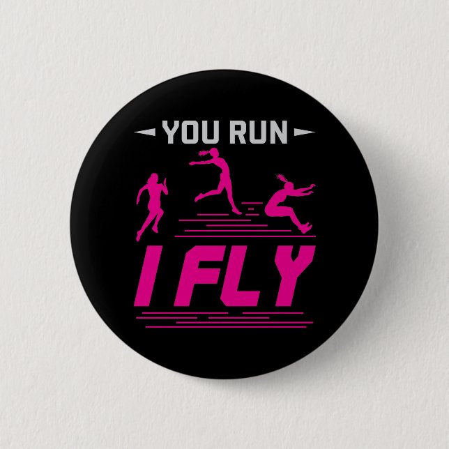 Long Jump Jumper Frauen, die du führst I Fly Button (Vorderseite)