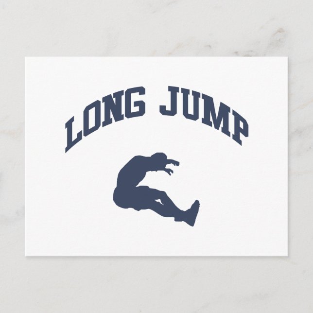 Long Jump Postkarte (Vorderseite)