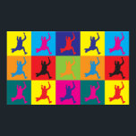 Long Jumping Pop Art Poster<br><div class="desc">Long Jumping Pop Art. Wenn Long Jumping Ihr Hobby, Beruf oder Besessenheit ist, zeigen Sie es mit großen Long Jumping T - Shirt, Tasse, Aufkleber und mehr. Sie sind auch tolle Geschenke für andere Long Jumping Fans!</div>