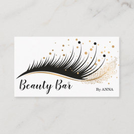 Long Lash Extension Makeup Feather Beauty Salon Visitenkarte