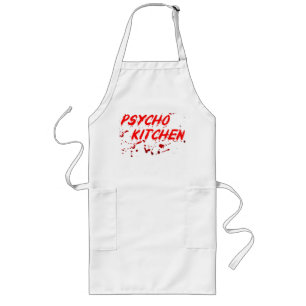 Long Le tablier sanglant de cuisine psychopathe