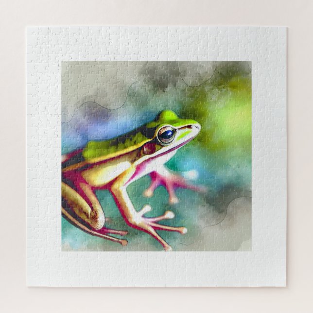 Long legged frog 100924AREF149 - Watercolor (Vertikal)