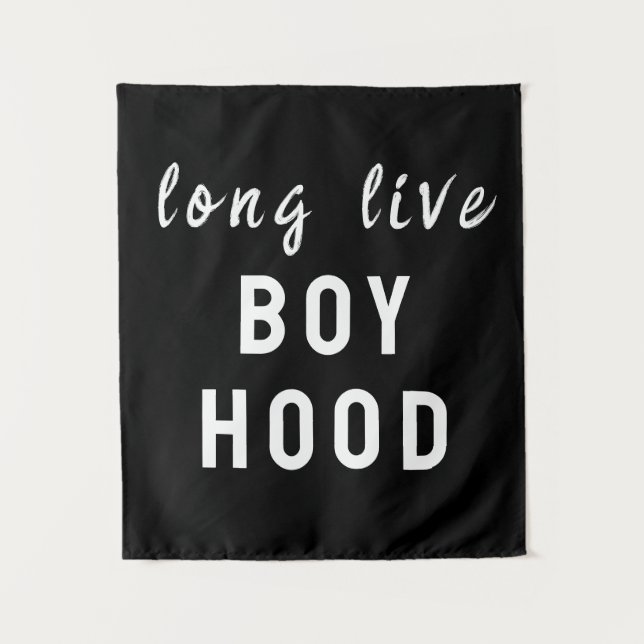 Long Live Boyhood Boy's Room Kinderzimmer Spielsaa Wandteppich (Vorderseite)