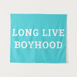 Long Live Boyhood Boy's Room Kinderzimmer Wandteppich
