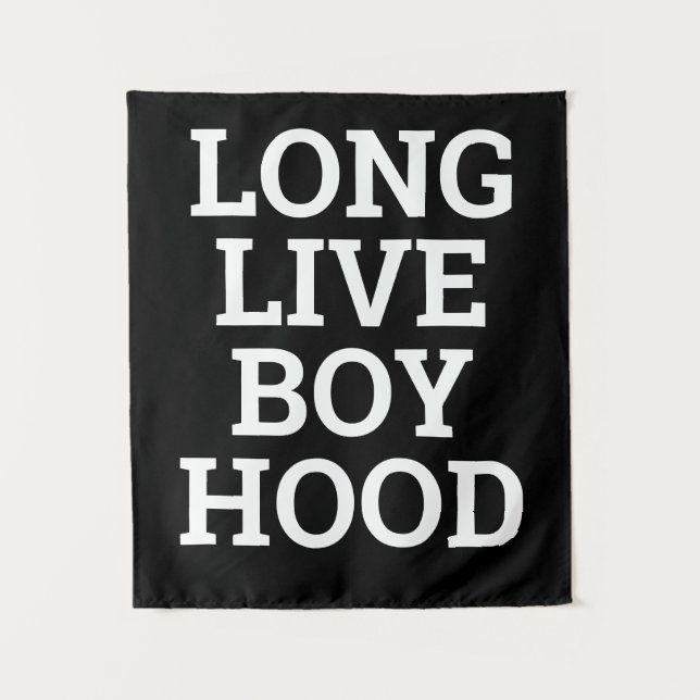 Long Live Boyhood Boy's Room Kinderzimmer Wandteppich (Vorderseite)