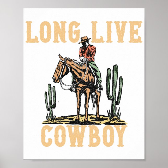 Long live Cowboy Poster (Vorne)