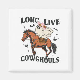 Long Live Cowghouls Niedlich Ghost Cowgirl Hallowe Magnet