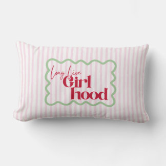 Long Live Girlhood Play room Nursery Girly Pop Lendenkissen