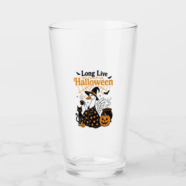 Long Live Halloween Goose Witch Glas (Vorderseite)
