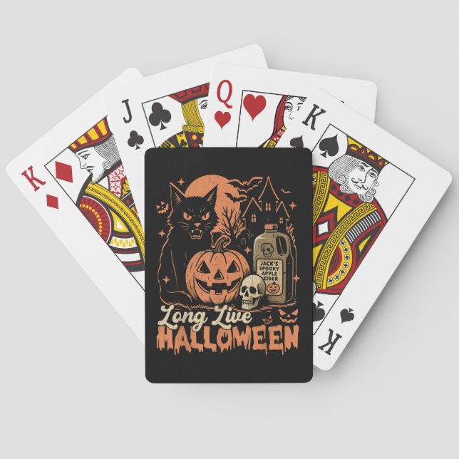 Long Live Halloween Spielkarten (Rückseite)
