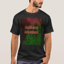 Long Live Palestina Karte mit Flaggenfarben