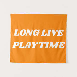 Long Live Playtime Kinder Spielzimmer Kinderzimmer Wandteppich