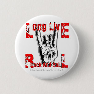 Long Live Rock and Roll Button
