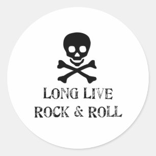 Long Live Rock & Roll Runder Aufkleber