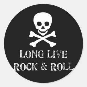 Long Live Rock & Roll Runder Aufkleber