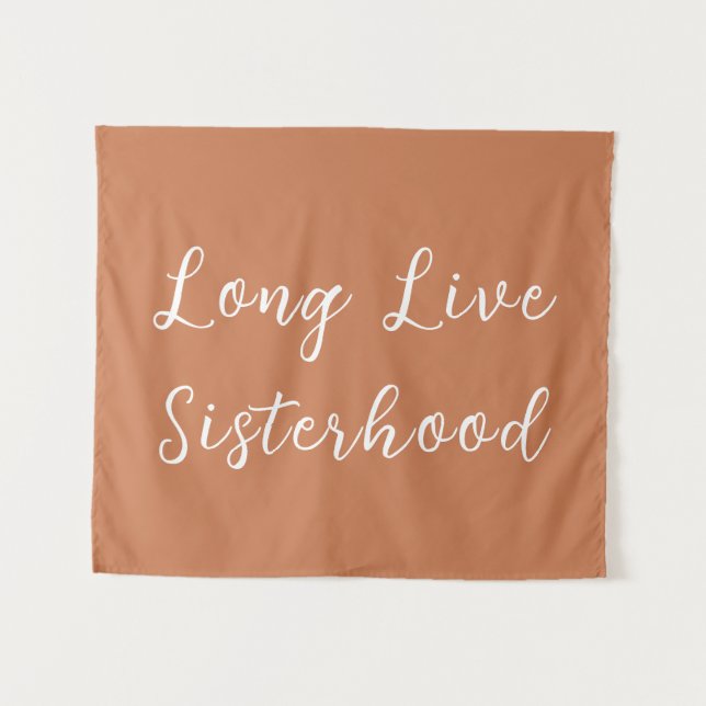 Long Live Sisterhood Room Kinderzimmer Wall Wandteppich (Vorderseite (Horizontal))