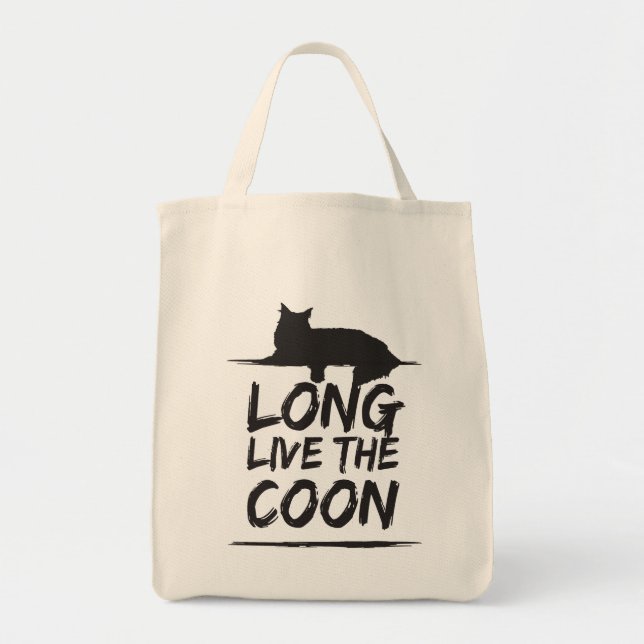 Long Live The Coon! Maine Coon Einkaufstasche (Vorne)