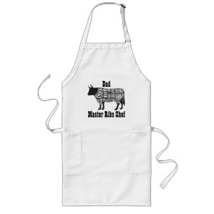 Long Meilleur Chef De Ribs, Tablier Personnalisable
