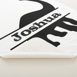 Long Neck Dinosaurier Personalisiert Name Silhouet Sherpadecke