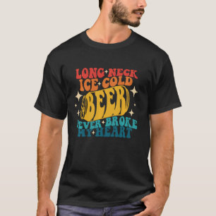 Long Neck Ice Cold Beer Brot nie mein Herz Vinta T-Shirt