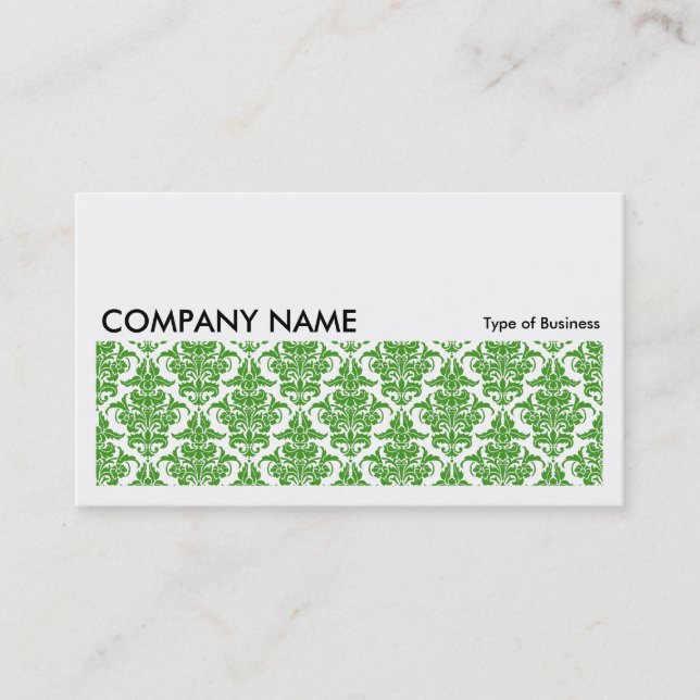 Long Picture 0127 - Avocado Damask Visitenkarte (Vorderseite)