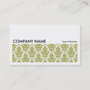 Long Picture 0133 - Olive Damask Visitenkarte