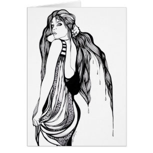 Long portrait d'ado de cheveux