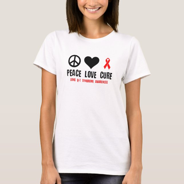 Long Q T Syndrome Awareness Long Qt Syndrome Relat T-Shirt (Vorderseite)