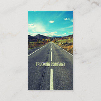 Long Road to the Mountains Trucker Carte de visite