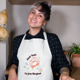 Long "Shell Yeah ! Je suis du Maryland" Tablier de crab