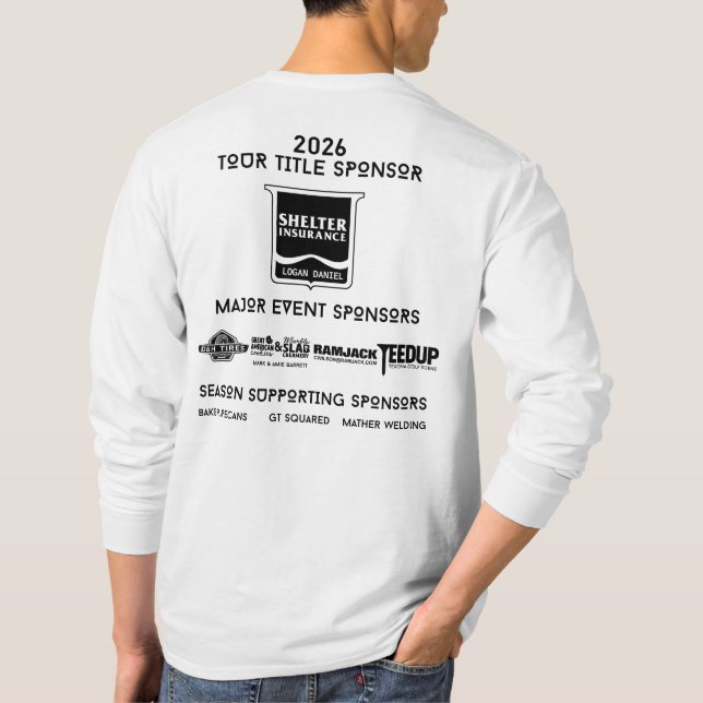 LONG SLEEVE 2026 Thunderbird Golf Sponsors T-Shirt (Rückseite)