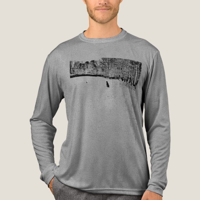 Long sleeve shirt- Waiting for a friend Tri-Blend Shirt (Vorderseite)