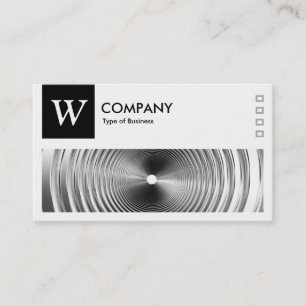 Long Spring B&W - Logo und Panel v2 - Schwarz Visitenkarte
