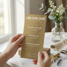 Long Story Short Modern Script Timeline Wedding