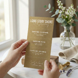 Long Story Short Modern Script Timeline Wedding Save The Date