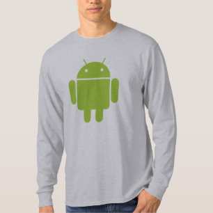 Long T-shirt androïde vert de douille