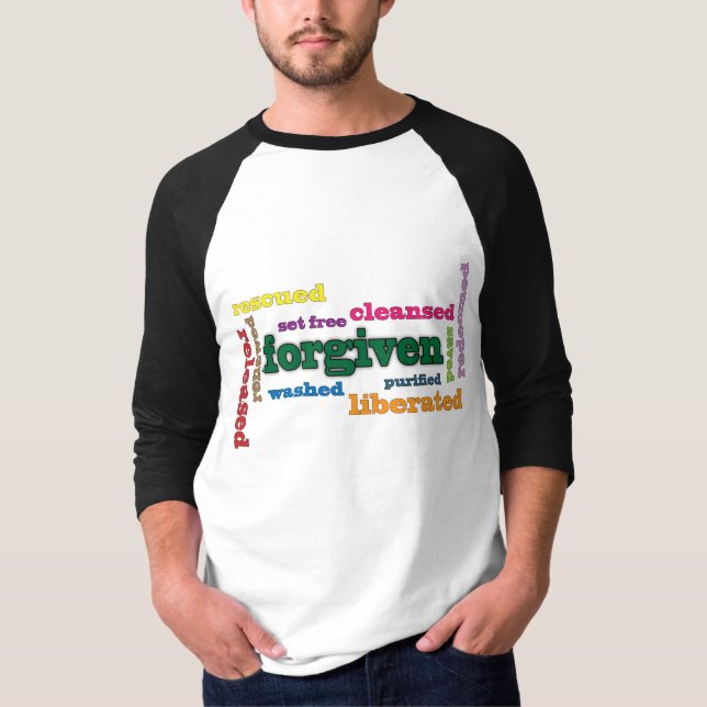 Long T-shirt chrétien indulgent de douille (Devant)